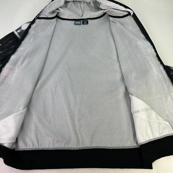 Star Wars Men's Vader is Here All Over Size M Black Full Zip Hoodie Sweatshirt - Picture 7 of 11